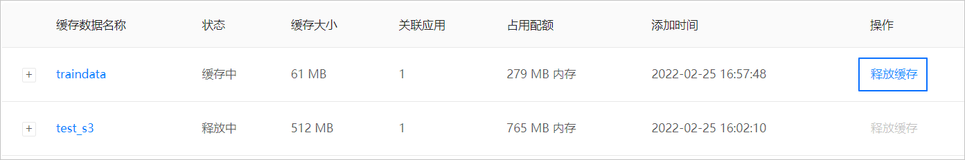 释放缓存